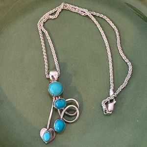 Arizona Turquoise Sterling Silver Necklace